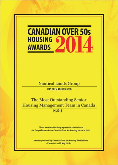 Canadian Over 50's Awards 2014